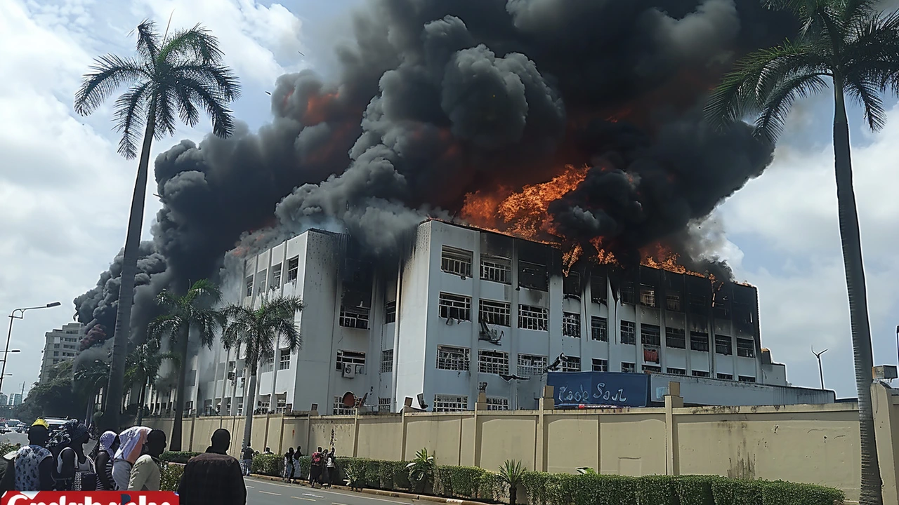 Massive Fire Breaks Out at Christ Embassy Church Headquarters in Lagos