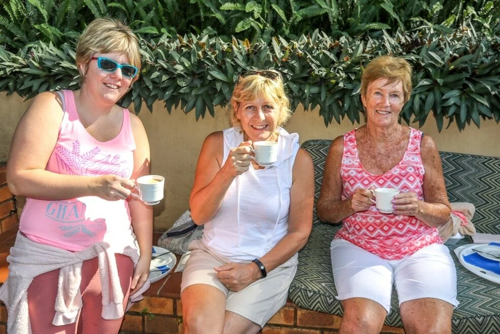 Mtunzini Morning Market Zululand ladies having tea